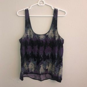 Beaded multi colored tank top